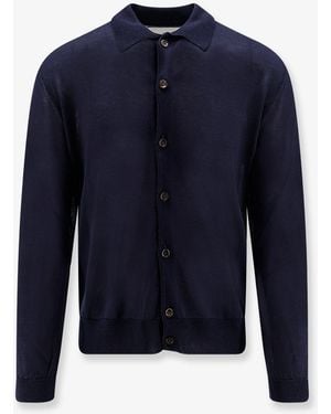 Seven Gauge Lyocell Cardigan - Blue