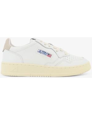 Autry Medalist Leather Sneakers - White