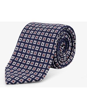 NUGNES 1920 Silk Tie - Blue