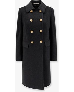 Tagliatore Hennie Virgin Wool And Cashmere Coat - Black