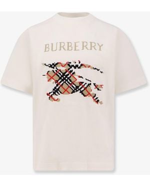 Burberry Ryan Cotton T-Shirt - Natural