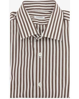 NUGNES 1920 Striped Cotton Shirt - White