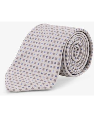 NUGNES 1920 Silk Tie - White