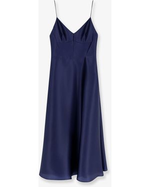Alberta Ferretti Silk Dress - Blue