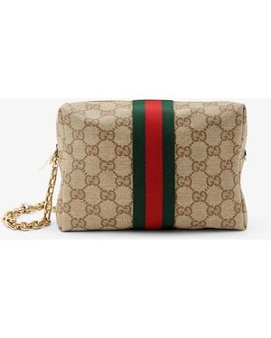 Gucci Camera Bag Mini With Web Detail - Natural