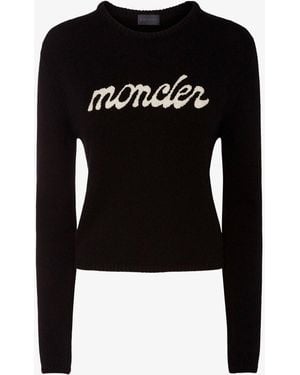 Moncler Wool And Cashmere Jumper - Black