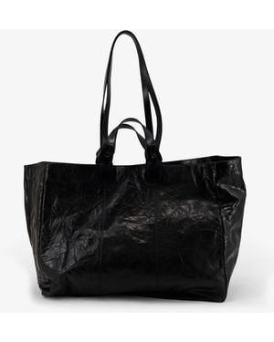 IBELIV Wild Vegetable Leather Shoulder Bag - Black