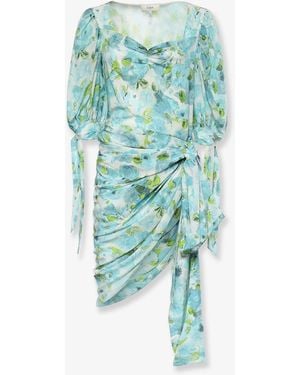 Chloé Silk Dress With Floral Print - Blue