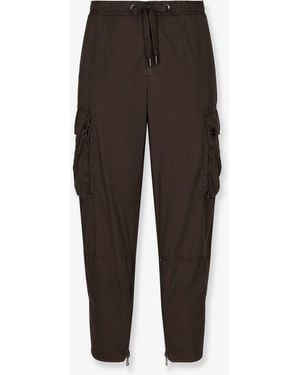 Dolce & Gabbana Cotton Cargo Pants - Brown