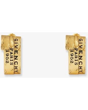 Givenchy Tape Metal Earrings With Finishes-Donna - Metallizzato