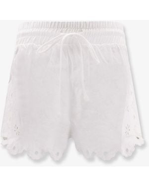 ショートパンツ FARM RIO Linen perforated shorts OFF-WHITE Off-White Wavy Pockets Euroflax™ Premium Linen Shorts – FARM Rio