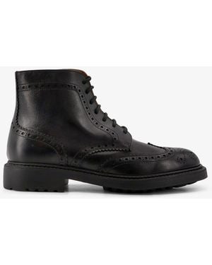 Doucal's Triumph Leather Ankle Boots - Black