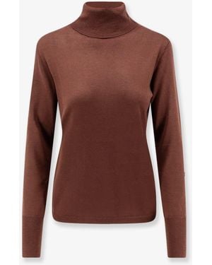 Aspesi Virgin Wool Turtleneck - Brown