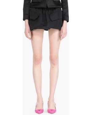 N°21 Bubble-hem Mini Skirt - Black