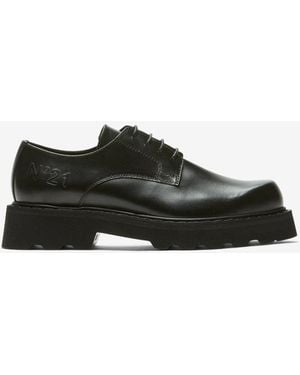 N°21 Logo-embossed Derby Shoes - Black