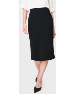 NYDJ Notch Midi Skirt By Gibsonlook In Black