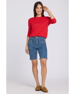 NYDJ Ella Shorts In Salton - Red