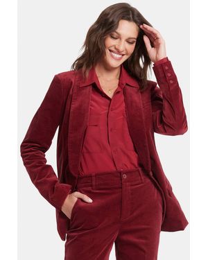 NYDJ Tuxedo Jacket In Wild Currant - Red