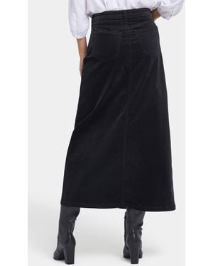 NYDJ High Rise Long Skirt In Black - Multicolor