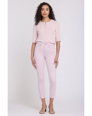 NYDJ Ami Skinny Ankle Jeans In Light Lilac - Pink