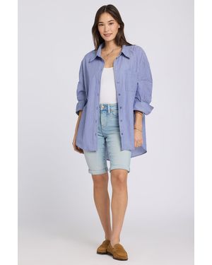 NYDJ Briella 10 Inch Shorts - Blue