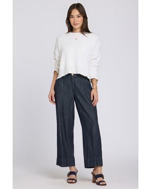 NYDJ Teresa Wide Leg Ankle Jeans In Dark Indigo - Blue
