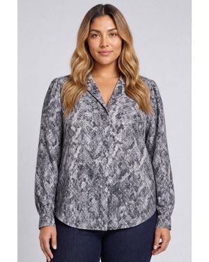 NYDJ Lyla Blouse - Gray