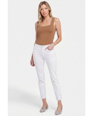 NYDJ Sheri Slim Ankle Jeans In Optic White