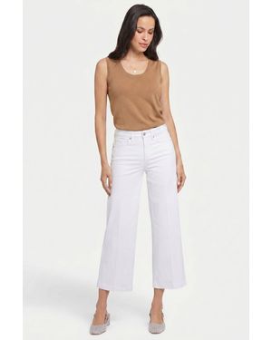 NYDJ Teresa Wide Leg Ankle Jeans In Optic White