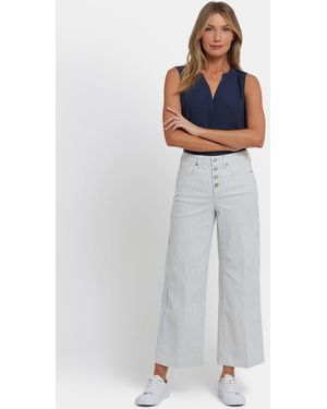 NYDJ Teresa Wide Leg Ankle Jeans In Palencia Stripe - Multicolor