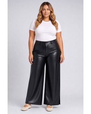 NYDJ Vegan Stretch Teresa Wide Leg Pants - Blue