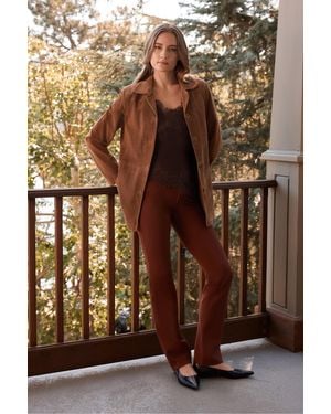 NYDJ Marilyn Straight Pants In Chocolate Fondant - Brown