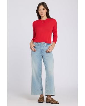 NYDJ Teresa Wide Leg Ankle Jeans In Keys View - Red
