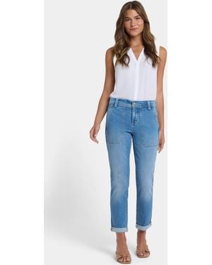 NYDJ Margot Girlfriend Jeans In Vista Lakes - Blue
