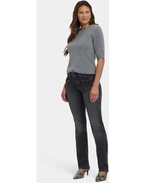 NYDJ Marilyn Straight Jeans In Gloomy Marais - Multicolor