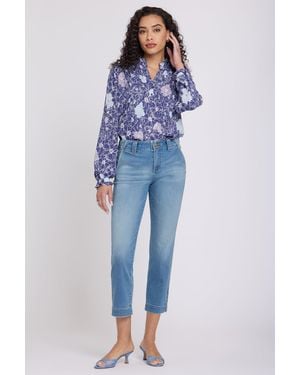 NYDJ Sheri Slim Straight Ankle Jeans - Blue