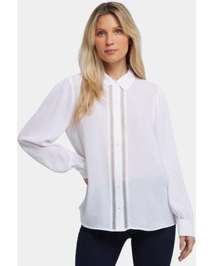 NYDJ Tiffany Blouse In Optic White