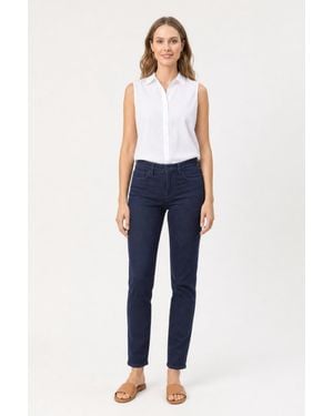 NYDJ Sheri Slim Jeans In Rinse - Blue