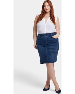 NYDJ High Waist Skirt - Blue