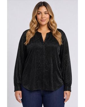 NYDJ Bonnie Blouse - Black