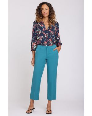 NYDJ Marilyn Straight Ankle Pants In Harbor Blue - Multicolor