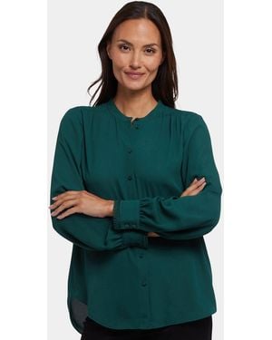 NYDJ Janie Blouse In Pine Forest - Green