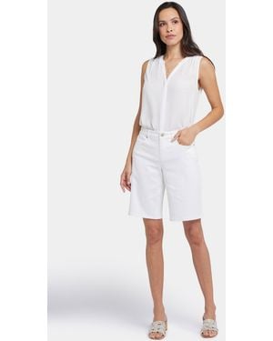 NYDJ Lilly Shorts In Optic White - Multicolor