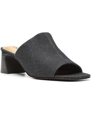 NYDJ Gwen Stretch Mules In Indigo - Black
