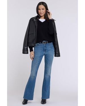 NYDJ Felicity Flared Jeans In Privet - Blue