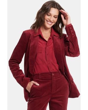 NYDJ Tuxedo Jacket In Wild Currant - Red