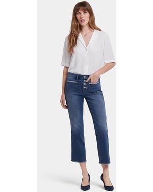 NYDJ Marilyn Straight Ankle Jeans In Valencia Surf - Blue