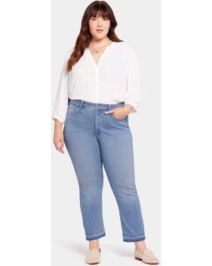 NYDJ Marilyn Straight Ankle Jeans - Blue