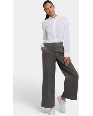 NYDJ Mona Wide Leg Trouser Jeans In Vine Leaf - Red