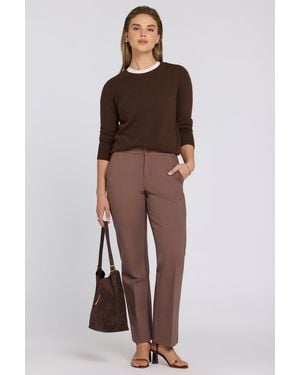 NYDJ Bella Trouser Pants In Deep Taupe - Brown